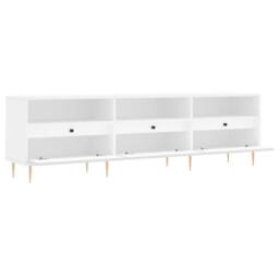 Berkfield Home TV Cabinet White 150x30x44.5 cm Engineered Wood - thumbnail 6