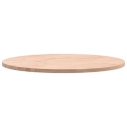 Berkfield Home Table Top Ã˜50x1.5 cm Round Solid Wood Beech in Brown - Size: 50x1.5 cm - thumbnail 5