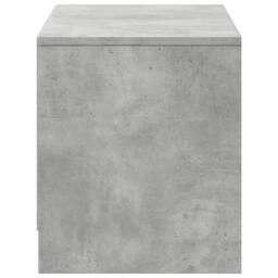Berkfield Home TV Cabinet with LED Concrete Grey 97x34x40 cm Engineered Wood - Size: 97 x 34 x 40 cm - thumbnail 7