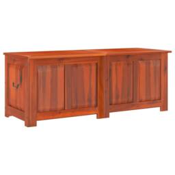 Berkfield Home Storage Chest with Lid Brown Solid Wood Acacia - thumbnail 3