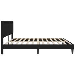 Berkfield Home Bed Frame with LED Strip Lights Black 180 x 200 cm Faux Leather - thumbnail 7