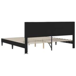 Berkfield Home Bed Frame with LED Strip Lights Black 180 x 200 cm Faux Leather - thumbnail 8
