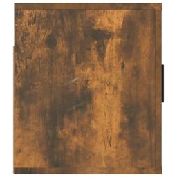 Berkfield Home Wall Mounted TV Cabinet Smoked Oak 80x34.5x40 cm in Brown - thumbnail 7