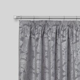 New Edge Blinds 16-19mm Fenton Extendable Durable Metal Curtain Pole Set in Metallic Silver - Size: 120 cm - 210 cm - thumbnail 2