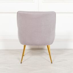 Glasstone Grey Velvet Chair - thumbnail 2