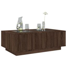Berkfield Home Coffee Table with Infinity LED Brown Oak 116x69x40 cm - Size: 116 x 69 x 40 cm - thumbnail 5