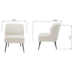 GFW Ava Velvet Accent Chair in Natural - thumbnail 6