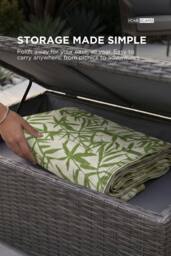 Homescapes Luxury Outdoor Rug Waterproof Reversible, Green Zena Tropical - Size: 120 cm x 180 cm - thumbnail 3