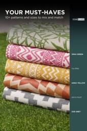 Homescapes Luxury Outdoor Rug Waterproof Reversible, Green Zena Tropical - Size: 120 cm x 180 cm - thumbnail 7