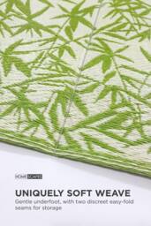 Homescapes Luxury Outdoor Rug Waterproof Reversible, Green Zena Tropical - Size: 120 cm x 180 cm - thumbnail 4