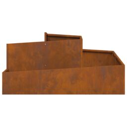 Berkfield Home Pots & Planters Corten steel Large Durable Metal Planter in Brown - thumbnail 6