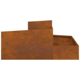 Berkfield Home Pots & Planters Corten steel Large Durable Metal Planter in Brown - thumbnail 7