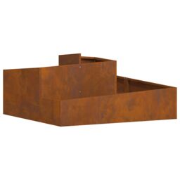 Berkfield Home Pots & Planters Corten steel Large Durable Metal Planter in Brown - thumbnail 2