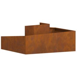 Berkfield Home Pots & Planters Corten steel Large Durable Metal Planter in Brown - thumbnail 8
