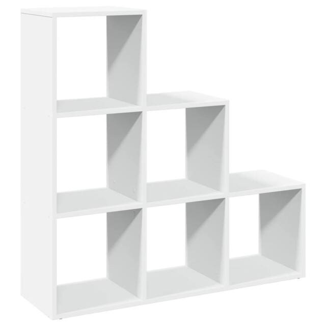 Berkfield Home Room Divider Bookcase¬†3-Tier¬†White 99x29x99 cm Engineered Wood in White - Size: 99 x 29 x 99 cm - image 1