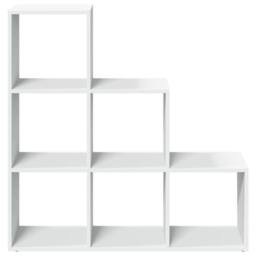 Berkfield Home Room Divider Bookcase¬†3-Tier¬†White 99x29x99 cm Engineered Wood in White - Size: 99 x 29 x 99 cm - thumbnail 5