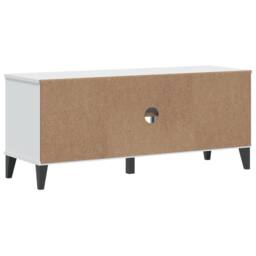 Berkfield Home Shoe Bench VIKEN White 106x35x45 cm Engineered Wood - Size: 106 x 35 x 45 cm - thumbnail 7