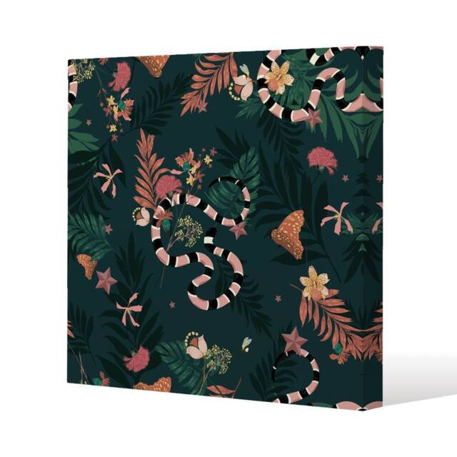 Benjamin Tate Design Beautiful dark forest (Canvas Print) / 61 x 61 x 4cm in Natural - Size: 61 x 61 x 4 cm - image 1