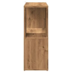 Berkfield Home Book Cabinet Artisan Oak 60x24x63 cm Engineered Wood in Brown - Size: 60 x 24 x 63 cm - thumbnail 5