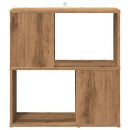 Berkfield Home Book Cabinet Artisan Oak 60x24x63 cm Engineered Wood in Brown - Size: 60 x 24 x 63 cm - thumbnail 4