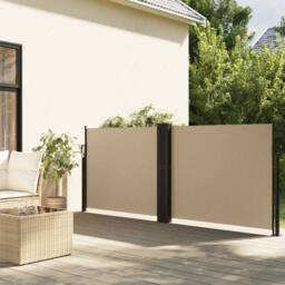 Berkfield Home Retractable Side Awning Beige 140x1200 cm - thumbnail 2
