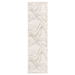 Kukoon Neutral Beige Cream Textured Geometric Living Area Rug in Off-White - Size: 120 cm x 170 cm - thumbnail 2