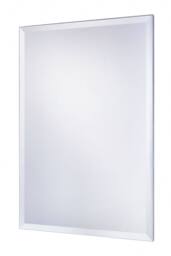 Yearn Mirrors Yearn Minimal Bevelled Mirror 86x58cm in Metallic Silver - Size: 86x58 cm - thumbnail 2