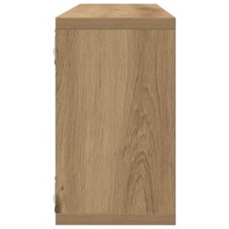 Berkfield Home Wall Shelves 2 pcs Artisan Oak 80x15x26 cm Engineered Wood in Brown - Size: 80 x 15 x 26 cm - thumbnail 9