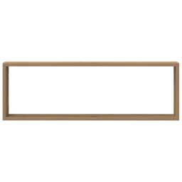 Berkfield Home Wall Shelves 2 pcs Artisan Oak 80x15x26 cm Engineered Wood in Brown - Size: 80 x 15 x 26 cm - thumbnail 8