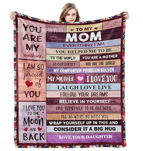 Leaper Personal Love Letter Fleece Blanket in Dark Red - Size: King - image 1