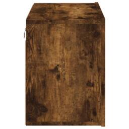 Berkfield Home TV Cabinet Wall-mounted Smoked Oak 60x30x41 cm in Brown - Size: 60 x 30 x 41 cm - thumbnail 7