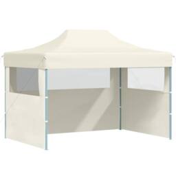 Berkfield Home Professional Folding Party Tent with 3 Sidewalls 3x4 m Steel Cream - thumbnail 2