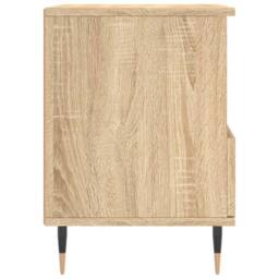 Berkfield Home Modern Bedside Cabinet Sonoma Oak 40x35x50 cm Engineered Wood in Light Tan - Size: 40 x 35 x 50 cm - thumbnail 7