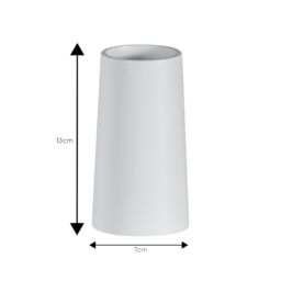 Showerdrape Alto White Tumbler - thumbnail 2