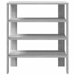 Berkfield Home Shoe Rack Grey Sonoma 61x32x70 cm Engineered Wood - Size: 61 x 32 x 70 cm - thumbnail 4