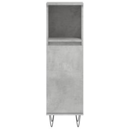 Berkfield Home Bathroom Cabinet Concrete Grey 30x30x100 cm Engineered Wood - Size: 30 x 30 x 100 cm - thumbnail 5