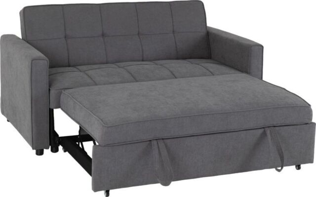Furnishings For Less UK Astoria 2 Seater Fabric Manual Sofa Bed Grey or Blue - image 1