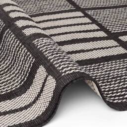 THE RUGS Ted Baker Flatweave Allington Indoor Outdoor Rug Geometric Reversible in Black - Size: 200 cm x 300 cm - thumbnail 5