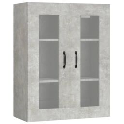 Berkfield Home Hanging Wall Cabinet Concrete Grey 69.5x34x90 cm - thumbnail 2