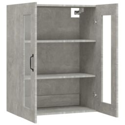 Berkfield Home Hanging Wall Cabinet Concrete Grey 69.5x34x90 cm - thumbnail 5