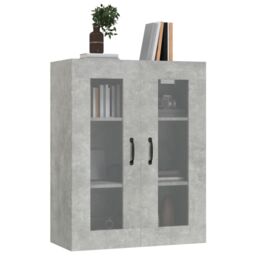 Berkfield Home Hanging Wall Cabinet Concrete Grey 69.5x34x90 cm - thumbnail 6