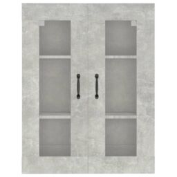 Berkfield Home Hanging Wall Cabinet Concrete Grey 69.5x34x90 cm - thumbnail 3