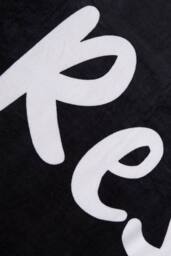 Catherine Lansfield 'Reserved' Beach Sun Lounger Towel in Black - thumbnail 3