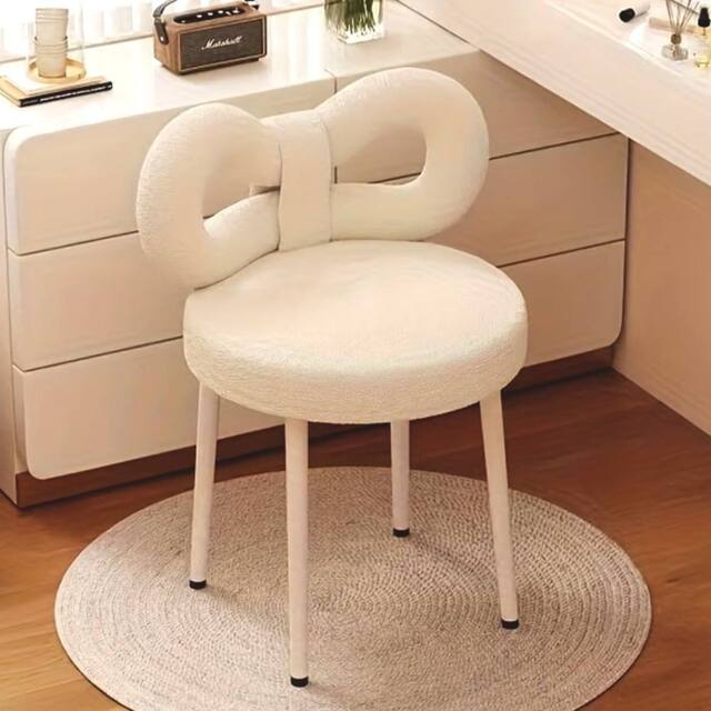 Ventryn Modern Butterfly Back Chair, Multi-use for Vanity & Computer in White - image 1