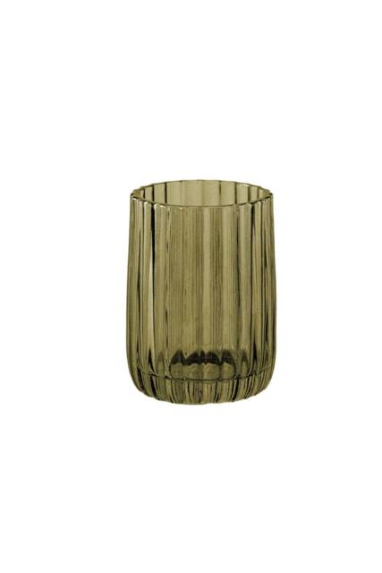 Cosmic Toothbrush Holder, Tumbler, Resistant Glass, Forest, Lido Collection in Dark Green - image 1