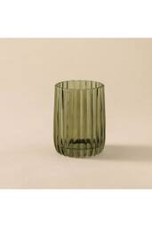 Cosmic Toothbrush Holder, Tumbler, Resistant Glass, Forest, Lido Collection in Dark Green - thumbnail 2