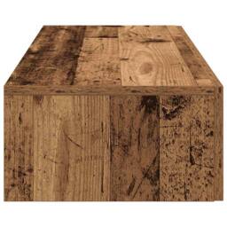 Berkfield Home Wall Shelf with Drawers Old Wood 60x26.5x15 cm Engineered Wood in Brown - thumbnail 5
