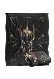 Warner Bros. Lord of The Rings Sauron Runes Silky Touch Super Soft Throw Blanket 152 X 127 cm in White - thumbnail 2