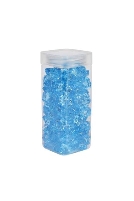 KDMD Large Light Blue Acrylic Stones in Square Jar 300gr 2 Pack - image 1