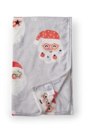 Catherine Lansfield 'Christmas Santa Spec-Tacular' Cosy Fleece Blanket Throw in Grey - Size: 130 cm x 170 cm - thumbnail 5